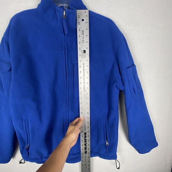 Duluth Trading Soft Shell Full Zip Fleece Jacket Blue Men’s Medium - Picture 3 of 5